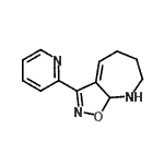 CAS#: 602269-05-6， 3-(2-Pyridinyl)-6,7,8,8a-tetrahydro-5H-[1,2]oxazolo[5,4-b]azepine