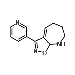 CAS#: 602269-10-3， 3-(3-Pyridinyl)-6,7,8,8a-tetrahydro-5H-[1,2]oxazolo[5,4-b]azepine