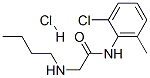 CAS 登录号:6027-28-7, 2-(丁基氨基)-N-(2-氯-6-甲基苯基)乙酰胺单盐酸盐
