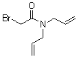 structure of CAS# 60277-03-4, N,N-Diallyl-2-Bromoacetamide;2-bromo-N,N-diprop-2-enylacetamide;acetamide, 2-bromo-N,N-di-2-propenyl-;N,N-diallyl-2-bromoacetamide