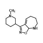 CAS#: 603066-98-4， 3-(1-Methyl-3-piperidinyl)-6,7,8,8a-tetrahydro-5H-[1,2]oxazolo[5,4-b]azepine