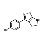CAS#: 603067-40-9， 3-(4-Bromophenyl)-5,6-dihydro-4H-pyrrolo[3,2-d][1,2]oxazole