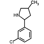 CAS#: 603068-34-4， 2-(3-Chlorophenyl)-4-methylpyrrolidine
