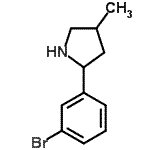 CAS#: 603068-36-6， 2-(3-Bromophenyl)-4-methylpyrrolidine