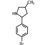 CAS#: 603068-37-7， 2-(4-Bromophenyl)-4-methylpyrrolidine