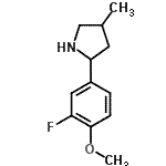 CAS#: 603068-56-0， 2-(3-Fluoro-4-methoxyphenyl)-4-methylpyrrolidine