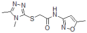 CAS#: 603070-93-5， 2-[(4,5-Dimethyl-4H-1,2,4-Triazol-3-Yl)Thio]-N-(5-Methyl-3-Isoxazolyl)-Acetamide