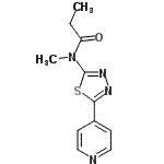 CAS#: 603074-76-6， N-Methyl-N-[5-(4-pyridinyl)-1,3,4-thiadiazol-2-yl]propanamide