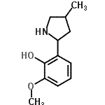 CAS#: 603090-07-9， 2-Methoxy-6-(4-methyl-2-pyrrolidinyl)phenol