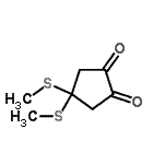 CAS#: 603128-90-1， 4,4-Bis(methylsulfanyl)-1,2-cyclopentanedione
