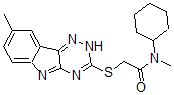CAS#: 603946-21-0， N-Cyclohexyl-N-Methyl-2-[(8-Methyl-2H-1,2,4-Triazino[5,6-b]Indol-3-Yl)Thio]-Acetamide