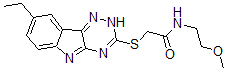 CAS#: 603946-58-3， 2-[(8-Ethyl-2H-1,2,4-Triazino[5,6-b]Indol-3-Yl)Thio]-N-(2-Methoxyethyl)-Acetamide