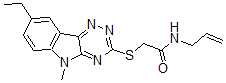 CAS#: 603946-68-5， 2-[(8-Ethyl-5-Methyl-5H-1,2,4-Triazino[5,6-b]Indol-3-Yl)Thio]-N-Allyl-Acetamide