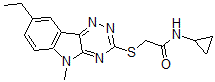 CAS#: 603946-77-6， N-Cyclopropyl-2-[(8-Ethyl-5-Methyl-5H-1,2,4-Triazino[5,6-b]Indol-3-Yl)Thio]-Acetamide