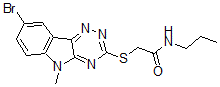 CAS#: 603947-09-7， 2-[(8-Bromo-5-Methyl-5H-1,2,4-Triazino[5,6-b]Indol-3-Yl)Thio]-N-Propyl-Acetamide