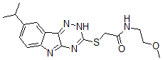 CAS#: 603947-33-7， N-(2-Methoxyethyl)-2-[[8-(Isopropyl)-2H-1,2,4-Triazino[5,6-b]Indol-3-Yl]Thio]-Acetamide