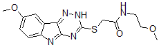 CAS#: 603947-49-5， N-(2-Methoxyethyl)-2-[(8-Methoxy-2H-1,2,4-Triazino[5,6-b]Indol-3-Yl)Thio]-Acetamide