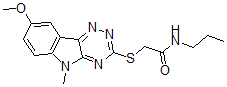 CAS#: 603947-63-3， 2-[(8-Methoxy-5-Methyl-5H-1,2,4-Triazino[5,6-b]Indol-3-Yl)Thio]-N-Propyl-Acetamide