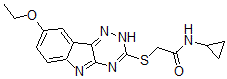 CAS 登录号：603947-68-8， N-环丙基-2-[(8-乙氧基-2H-1,2,4-三嗪并[5,6-b]吲哚-3-基)硫代]-乙酰胺
