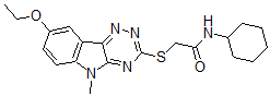 CAS#: 603947-79-1， N-Cyclohexyl-2-[(8-Ethoxy-5-Methyl-5H-1,2,4-Triazino[5,6-b]Indol-3-Yl)Thio]-Acetamide