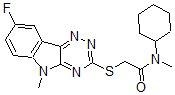 CAS#: 603948-14-7， N-Cyclohexyl-2-[(8-Fluoro-5-Methyl-5H-1,2,4-Triazino[5,6-b]Indol-3-Yl)Thio]-N-Methyl-Acetamide