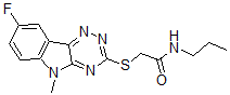 CAS#: 603948-20-5， 2-[(8-Fluoro-5-Methyl-5H-1,2,4-Triazino[5,6-b]Indol-3-Yl)Thio]-N-Propyl-Acetamide