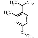structure of CAS# 603951-45-7, 1-(4-Methoxy-2-methylphenyl)ethanamine;1-(4-methoxy-2-methylphenyl)ethanamine