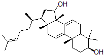 CAS#: 60433-72-9， 5alpha-Lanosta-7,9(11),24-Triene-3beta,15alpha-Diol
