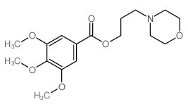 CAS#: 60439-46-5, 3-Morpholinopropyl 3,4,5-Trimethoxybenzoate