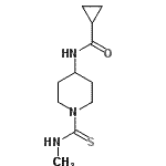 CAS#: 604775-44-2， N-[1-(Methylcarbamothioyl)-4-piperidinyl]cyclopropanecarboxamide