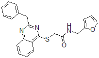 CAS#: 604793-36-4， N-(Furan-2-Ylmethyl)-2-[[2-Benzyl-4-Quinazolinyl]Thio]-Acetamide