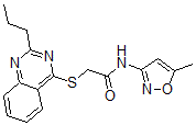 CAS#: 604793-90-0， N-(5-Methyl-3-Isoxazolyl)-2-[(2-Propyl-4-Quinazolinyl)Thio]-Acetamide