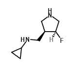 CAS#: 604798-54-1， N-{[(3R,4S)-4-Fluoro-3-pyrrolidinyl]methyl}cyclopropanamine