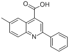 结构式 CAS# 60538-98-9, 6-甲基-2-苯基-喹啉-4-羧酸