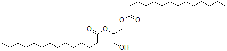 结构式 CAS# 60562-16-5, 1,1'-[(1S)-1-(羟基甲基)-1,2-乙二基]十四烷酸酯