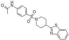CAS#: 605628-24-8， N-[4-[[4-(Benzo[d]Thiazol-2-Yl)-Piperidin-1-Yl]Sulfonyl]Phenyl]-Acetamide