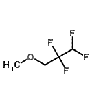 structure of CAS# 60598-17-6, 1,1,2,2-Tetrafluoro-3-Methoxypropane;2,2,3,3-tetrafluoro-1-methoxypropane;3-Methoxy-1,1,2,2-tetrafluoropropane;Methyl tetrafluoropropyl ether