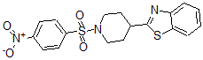 CAS 登录号：606082-00-2， 4-(2-苯并噻唑基)-1-[(4-硝基苯基)磺酰基]-哌啶