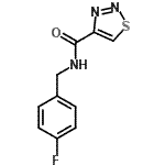 CAS#: 606102-00-5， N-(4-Fluorobenzyl)-1,2,3-thiadiazole-4-carboxamide