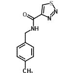 CAS#: 606102-01-6， N-(4-Methylbenzyl)-1,2,3-thiadiazole-4-carboxamide