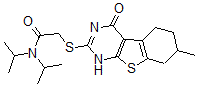 CAS#: 606106-99-4， 2-[(1,4,5,6,7,8-Hexahydro-7-Methyl-4-Oxo[1]Benzothieno[2,3-d]Pyrimidin-2-Yl)Thio]-N,N-Bis(Isopropyl)-Acetamide