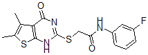 CAS#: 606108-13-8， 2-[(1,4-Dihydro-5,6-Dimethyl-4-Oxothieno[2,3-d]Pyrimidin-2-Yl)Thio]-N-(3-Fluorophenyl)-Acetamide