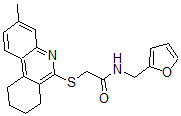 CAS#: 606108-65-0， N-(Furan-2-Ylmethyl)-2-[(7,8,9,10-Tetrahydro-3-Methyl-6-Phenanthridinyl)Thio]-Acetamide