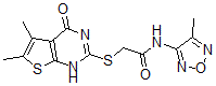 CAS#: 606108-82-1， 2-[(1,4-Dihydro-5,6-Dimethyl-4-Oxothieno[2,3-d]Pyrimidin-2-Yl)Thio]-N-(4-Methyl-1,2,5-Oxadiazol-3-Yl)-Acetamide