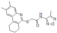 CAS#: 606108-89-8， N-(4-Methyl-1,2,5-Oxadiazol-3-Yl)-2-[(7,8,9,10-Tetrahydro-2,3-Dimethyl-6-Phenanthridinyl)Thio]-Acetamide