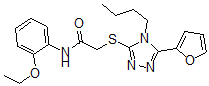 CAS#: 606111-35-7， 2-[[4-Butyl-5-(Furan-2-Yl)-4H-1,2,4-Triazol-3-Yl]Thio]-N-(2-Ethoxyphenyl)-Acetamide