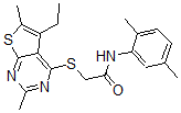 CAS#: 606113-59-1， N-(2,5-Dimethylphenyl)-2-[(5-Ethyl-2,6-Dimethylthieno[2,3-d]Pyrimidin-4-Yl)Thio]-Acetamide