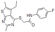 CAS#: 606113-62-6， 2-[(5-Ethyl-2,6-Dimethylthieno[2,3-d]Pyrimidin-4-Yl)Thio]-N-(4-Fluorophenyl)-Acetamide