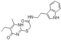 CAS#: 606114-44-7， 2-[(5-Ethyl-1,4-Dihydro-6-Methyl-4-Oxo-Pyrimidin-2-Yl)Thio]-N-[2-(1H-Indol-3-Yl)Ethyl]-Acetamide