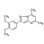 CAS#: 606116-41-0， 2-(3,4-Dimethoxyphenyl)-5,7-dimethylpyrazolo[1,5-a]pyrimidine